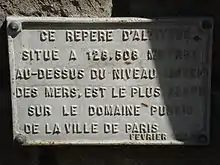 Le repère à Ménilmontant.