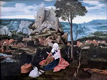 6 : Repos pendant la fuite en Égypte, Gemäldegalerie, Berlin.