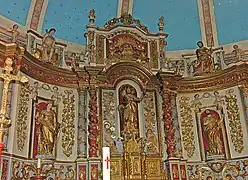 Retable de Marc Ferrère,église Saint-Julien-de-Brioude.