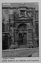 État du XIXe&nbsp;siècle, accolé à l'église.