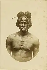 Homme Zandé, 1877-1880.