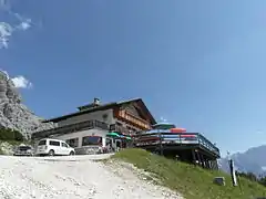 Le refuge Duca d'Aosta.