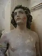 Saint Sébastien, sculpture du XVIe siècle.