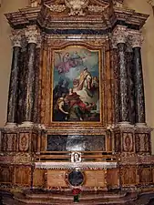 Saint François Borgia en Adoration de la Vierge par Pietro Rotari.