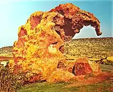 Rocher de l'éléphant, sculpture prénuragique haute de 4 mètres et fortement érodée par les éléments. Elle est située dans la ville de Castelsardo en Sardaigne. L'éléphant disparait de Sardaigne à la fin de la période glaciaire soit 10&nbsp;500 av. J.-C..