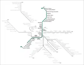 Voir la carte de la ligne.