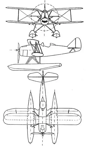 vue en plan de l’avion
