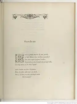 page d'une édition du poème