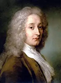 Portrait d'Antoine Watteau (1684-1721) exécuté par l'artiste-peintre Rosalba Carriera.