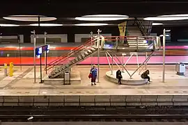 Quais et train Benelux.