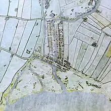 Représentation en couleurs représentant d'une carte ancienne.