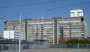 L'ancien hôpital de Dijkzigt, faisant actuellement partie du centre médical Érasme.