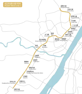 Voir la carte de la ligne.