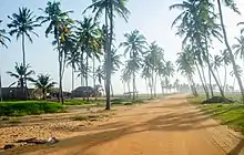 Route des pêche Bénin Togbin