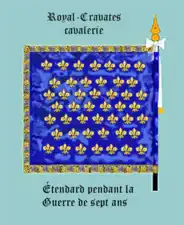 régiment Royal-Cravates cavalerie, revers (pendant de la Guerre de sept ans)