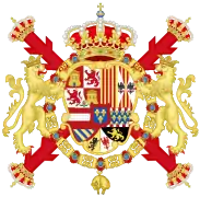 Blason espagnol de 1700 à 1761.