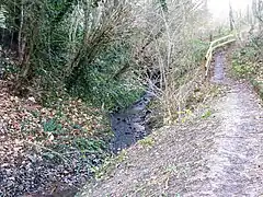 Ru des Godets dans le Parc Heller en amont du confluent