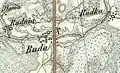 Ruda sur la carte Reymann du XIXe&nbsp;siècle.