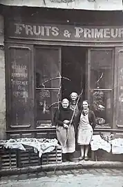 Primeur au début du XXe&nbsp;siècle.