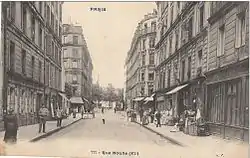La rue Boulle vue depuis la rue Froment vers 1900.