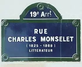 Voir la plaque.