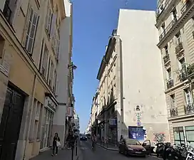 Nos&nbsp;185-187 en 2018, tronçon non élargi.