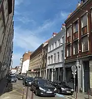 Rue des Jardins vue de la rue de Roubaix