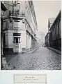 La rue Vauvilliers, vers 1865, après la construction des pavillons Baltard.