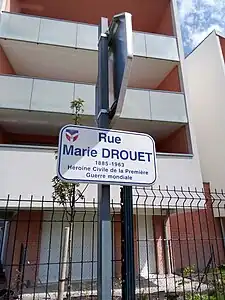 Rue Marie Drouet à Bétheny.