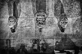 Restitution  d'une paroi de l'amphithéâtre.