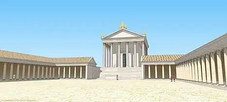 Restitution de l'Augusteum (ou Sebasteion) de Samarie.