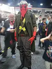 homme déguisé en Grifter, personnage de Wildstorm