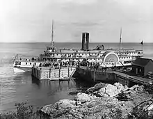 S.S. Canada, Cap-à-l'Aigle, vers 1895