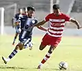 Sahli portant les couleurs du Club africain.