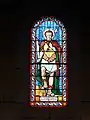 Vitrail représentant saint Sébastien.