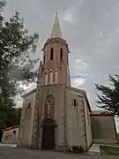L'église vue de l'ouest.