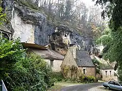 La falaise du roc de Saint-Cirq.