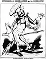 Caricature du journaliste monarchiste Emmanuel-Arthur Bucheron, dit Saint-Genest (L’Éclair, no&nbsp;10, [26] août 1877).
