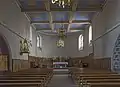 Vue de l'intérieur de l'église.