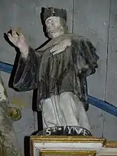 Statue de saint Yves du retable de saint Léger.