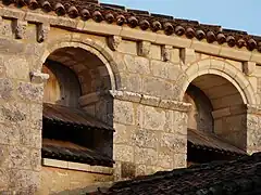 Modillons du clocher.