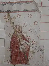 Une des fresques mises au jour.