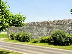 Mur d'enceinte de l'abbaye.
