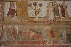 A 30 - Dieu donne ses instructions à Abraham (Gen.12, 1-3)A 31 - Personnage grimpant à un arbreA 32 - Séparation d'Abraham et Lot (Gen.13, 8-9)----B 44 - Joseph vendu par les Madianites à Potiphar (Gen. 37, 36)B 43 - Joseph vendu par ses frères (Gen.37, 27)