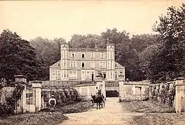 Le château de Cappy, façade nord, début du XXe&nbsp;siècle.