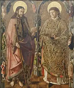 Partie centrale du retable de Jacques et Étienne (1506), Alte Pinakothek, Munich.