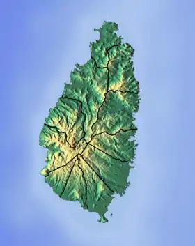 (Voir situation sur carte : Sainte-Lucie)