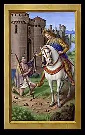 Miniature des Grandes Heures d'Anne de Bretagnepar Jean Bourdichon, XVIe&nbsp;siècle.