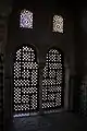 Moucharabiehs à l'Alhambra de Grenade, XIVe&nbsp;siècle.