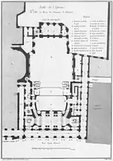 Plan au sol de l'étage
